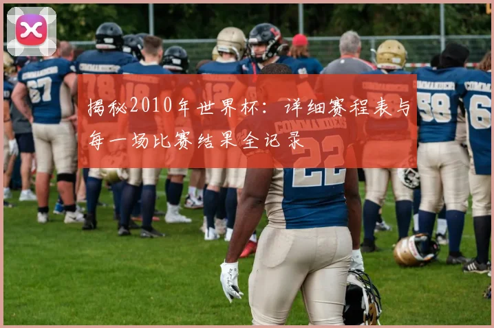 揭秘2010年世界杯：详细赛程表与每一场比赛结果全记录
